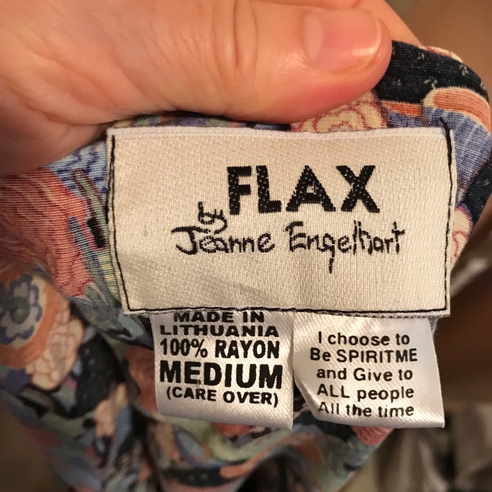 Flax Top/ Tunic Pullover Size Medium - image 2